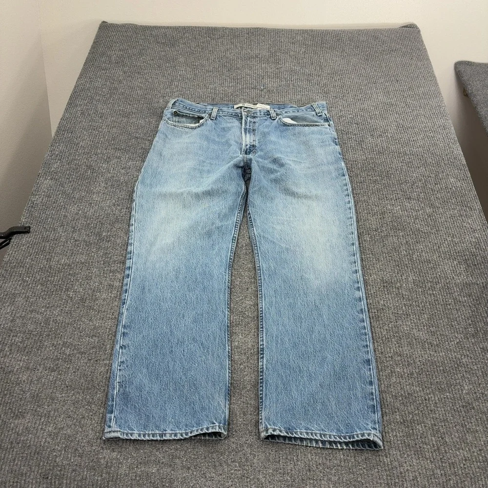 Vintage Gap Jeans Mens 40x30 Light Blue Cotton Easy Fit Straight Leg 90s Casual